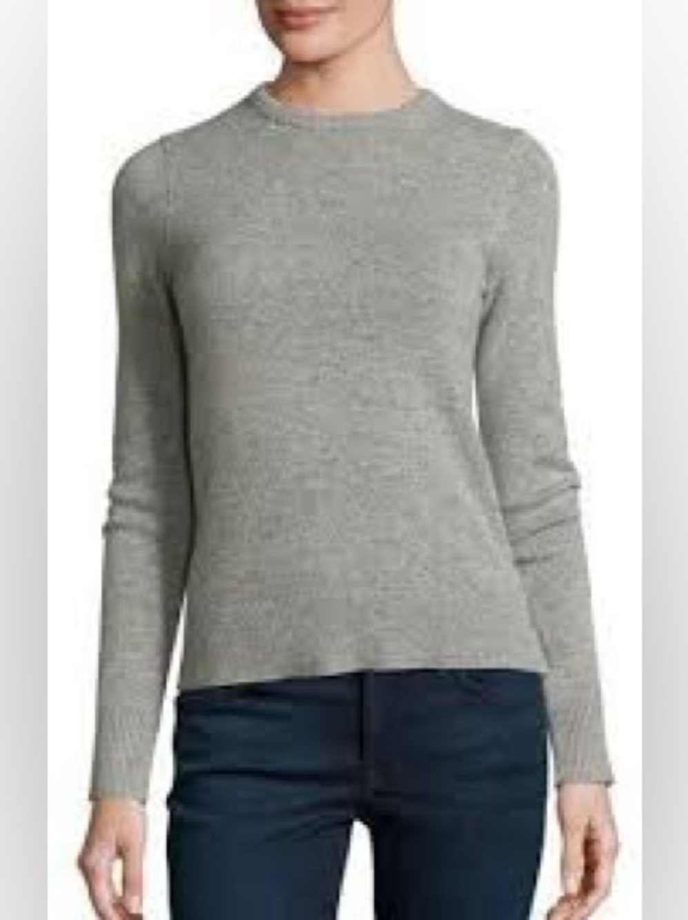 Theory Salomina 100% Cashmere Self Tie Bow Key Hole Back Sweater